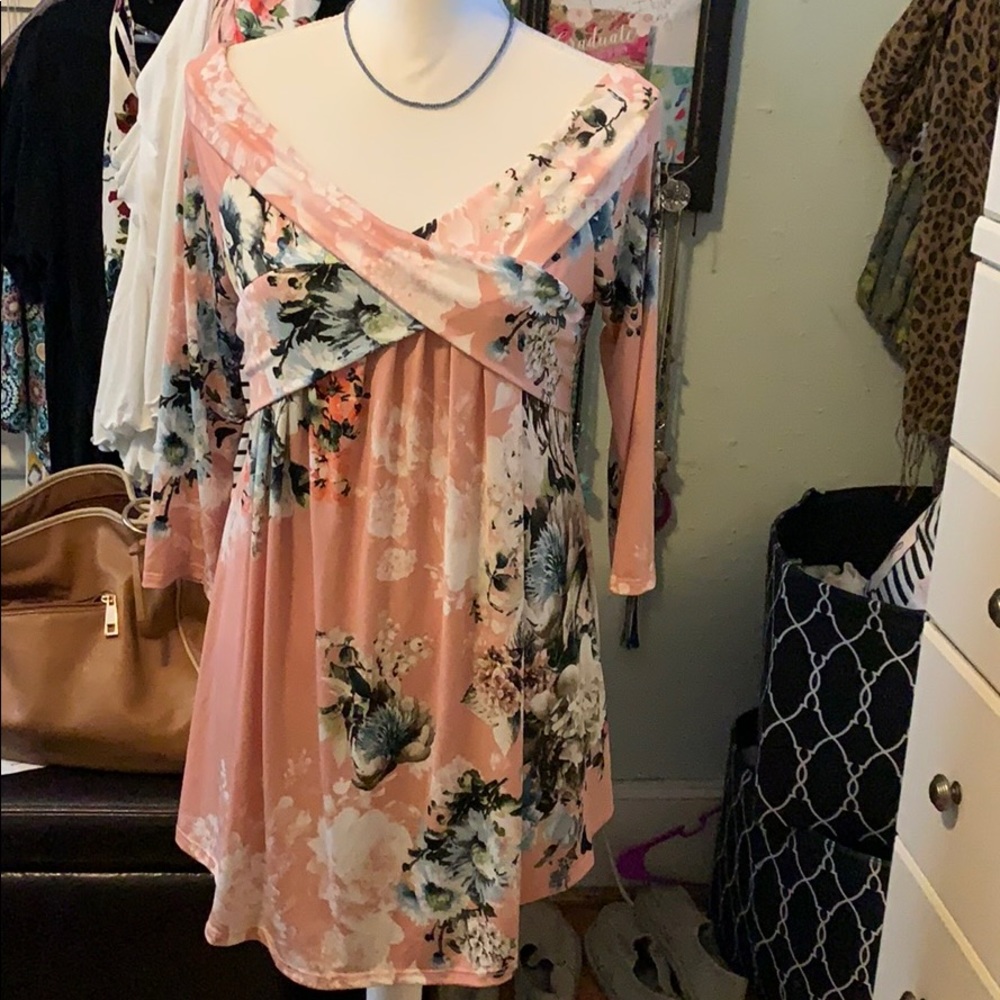 Bellamie off shoulder mini dress/tunic